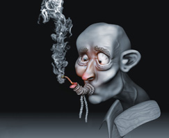 《戒煙的男人》3D設計教程