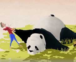 國外牛人製作定格+3D動畫《我和我的熊貓》