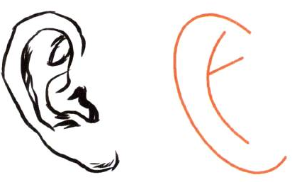 Photoshop的傳統畫法（十三）人物之麵部結構②