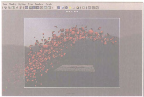 Maya特效實例之花瓣飄揚效果（六）動畫渲染設置