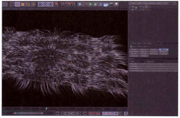 使用C4D毛發特效製作草坪教程（一）